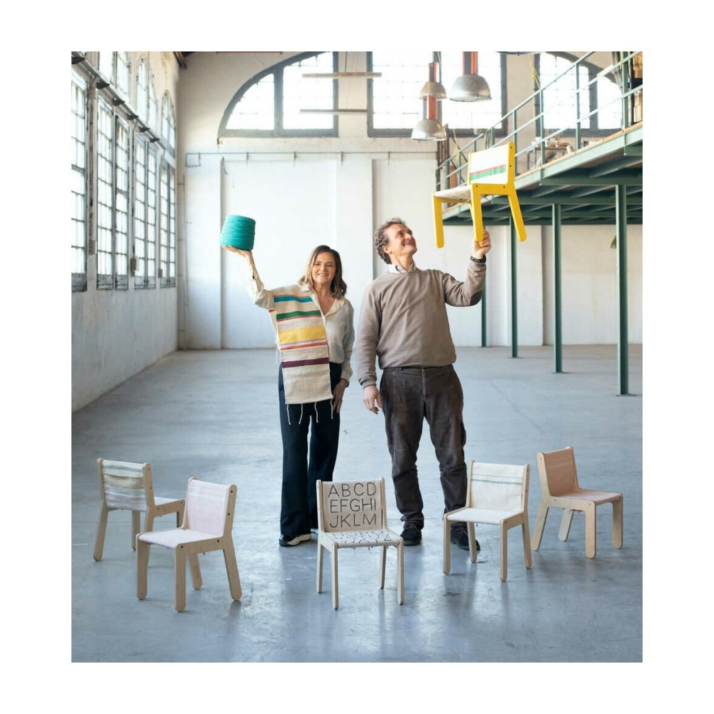 Lorena Canals Kinderstuhl Sillita, ABC Yellow