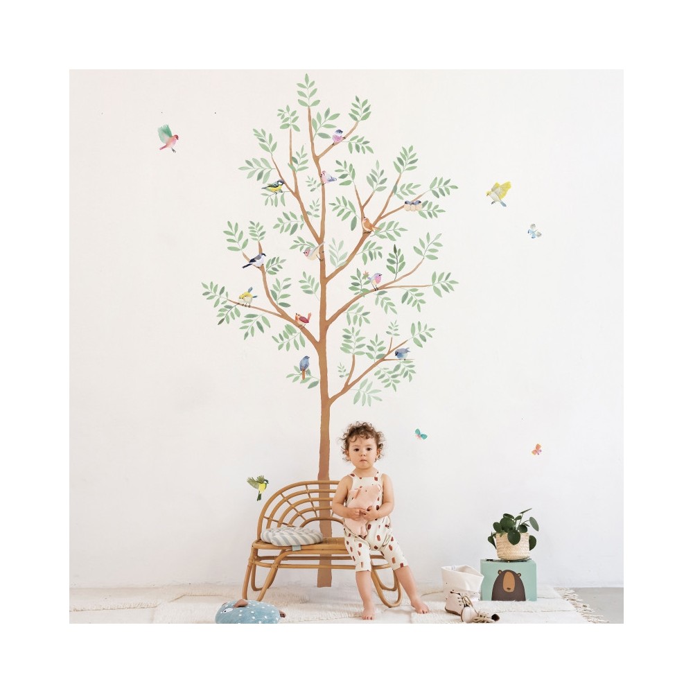 Wandsticker, der Frühling kommt