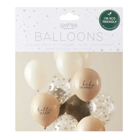 neutrales Baby Shower Ballon Bundle