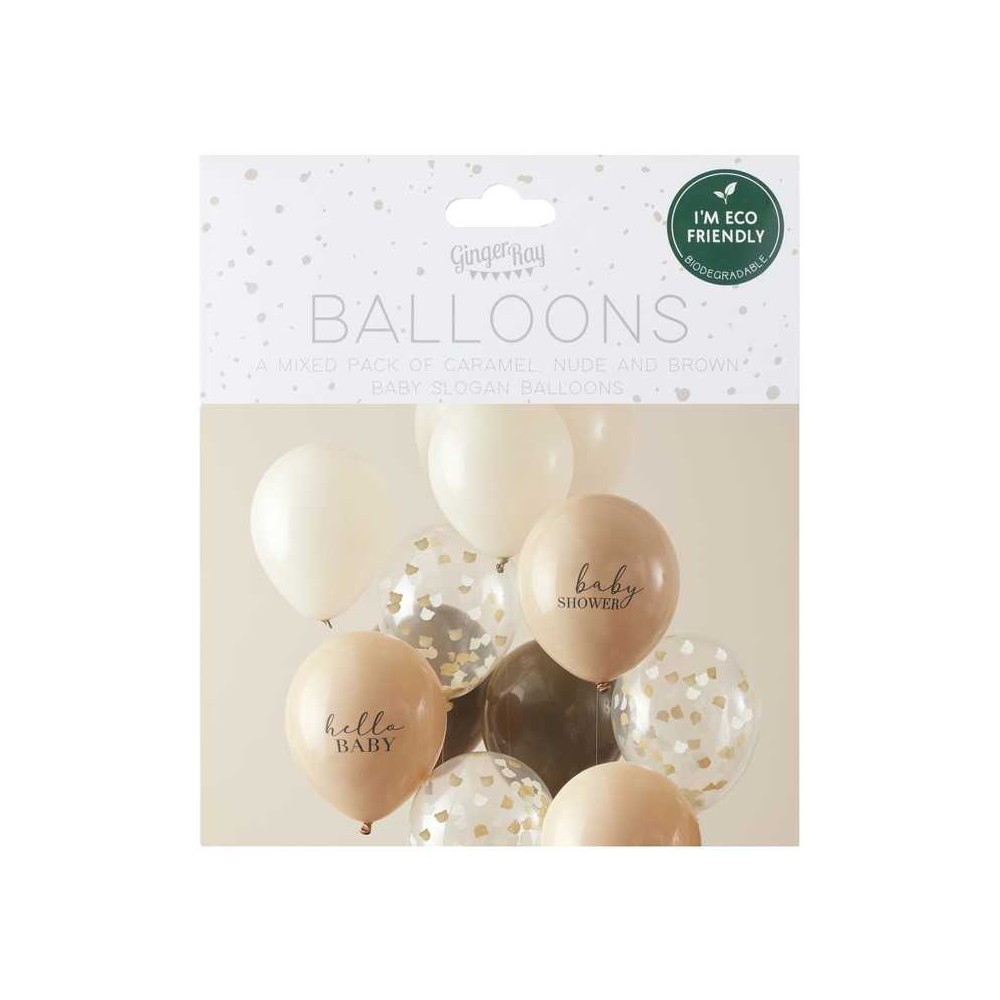 neutrales Baby Shower Ballon Bundle