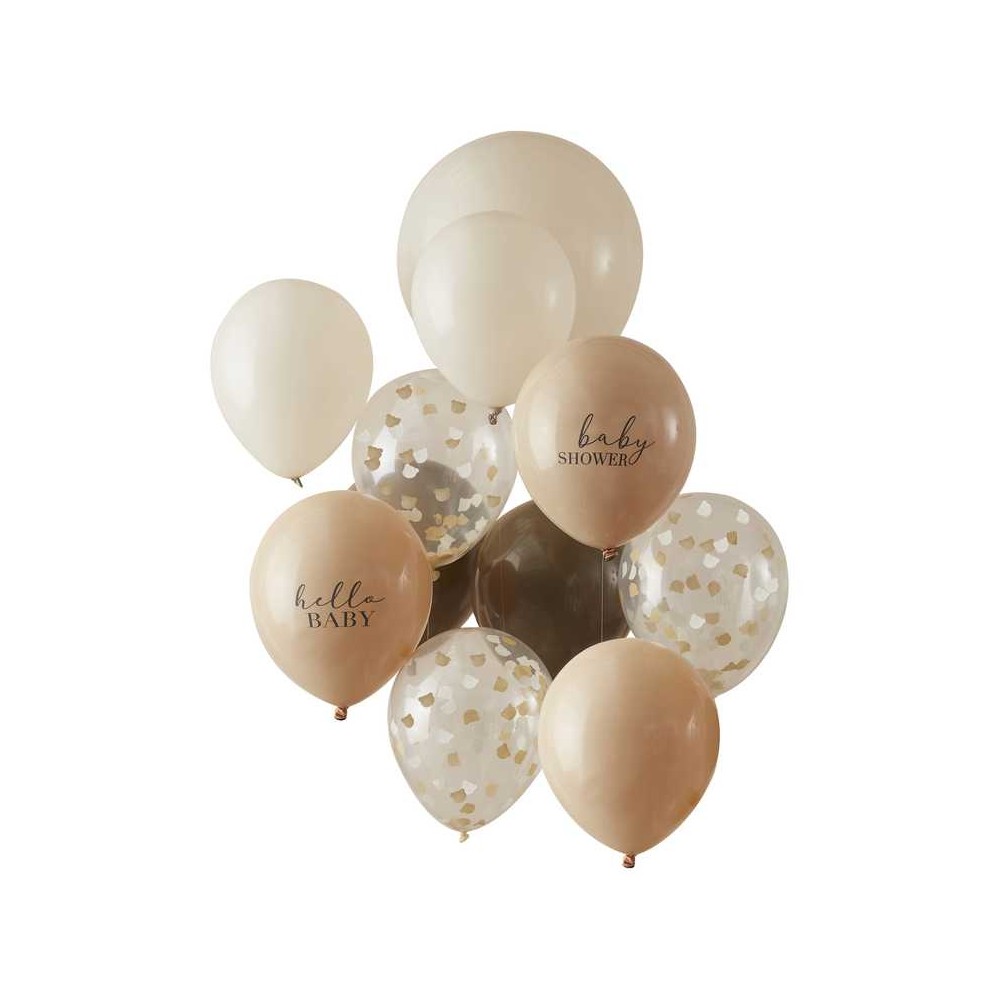 neutrales Baby Shower Ballon Bundle