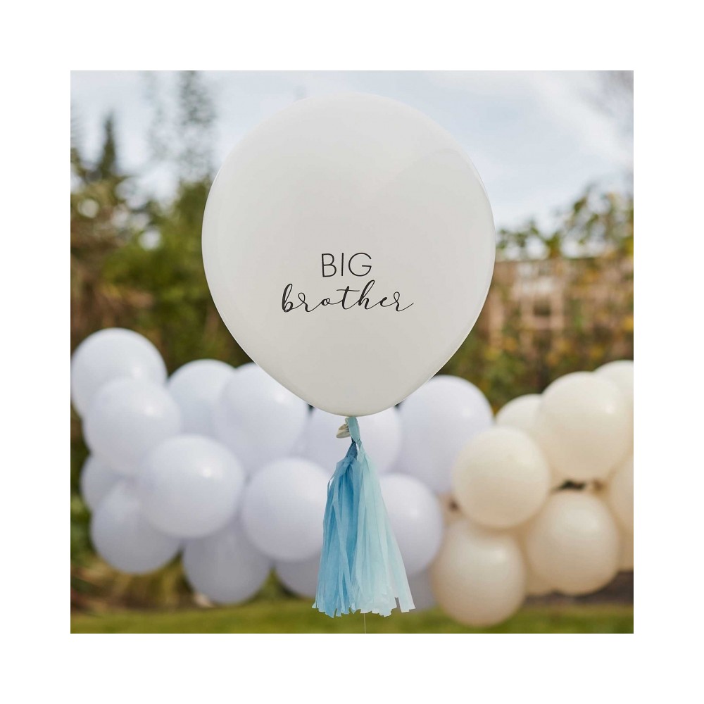 Big Brother Ballon mit blauen Quasten