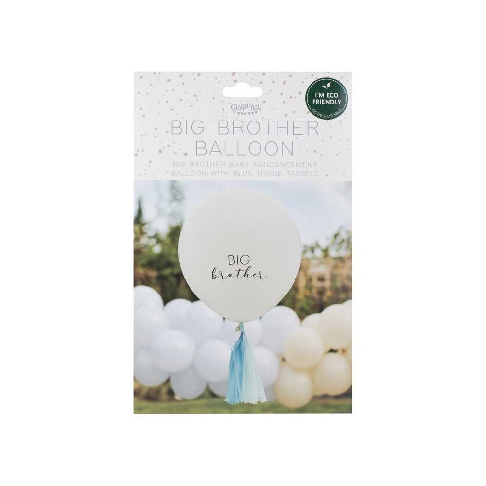 Big Brother Ballon mit blauen Quasten