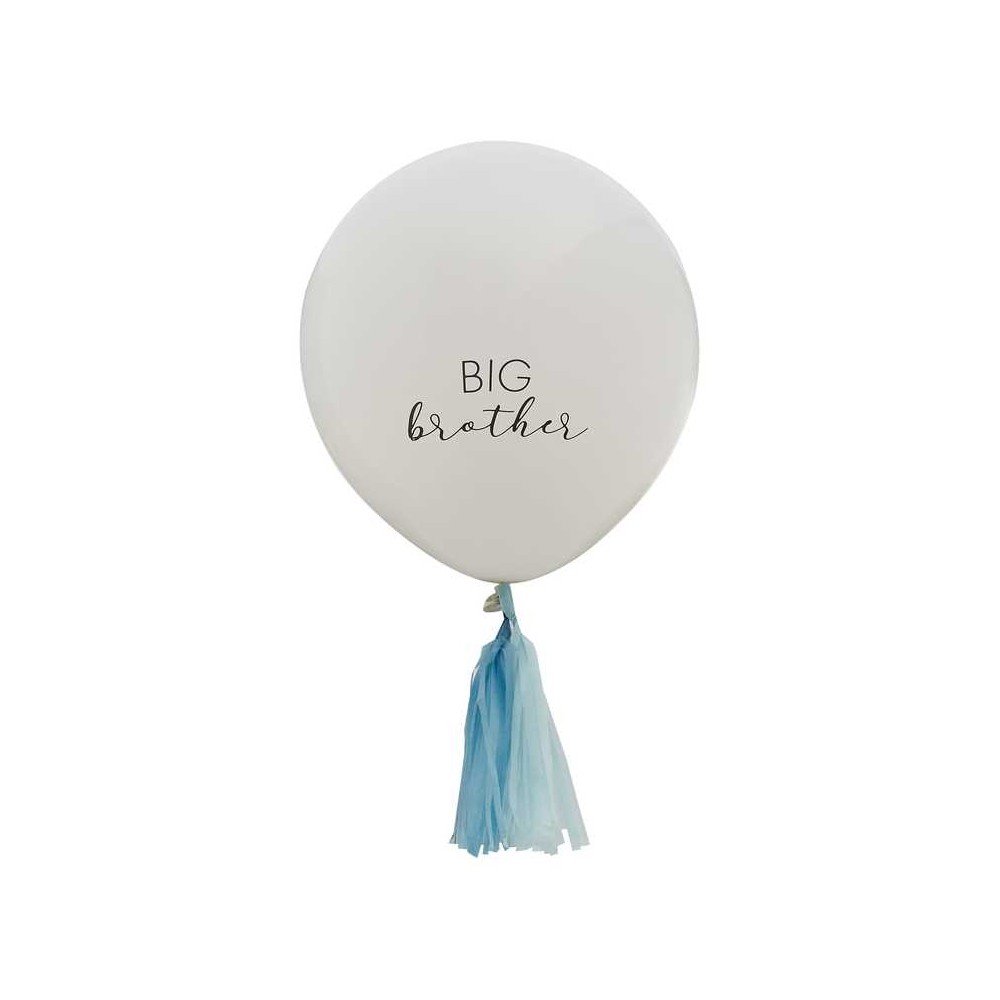 Big Brother Ballon mit blauen Quasten
