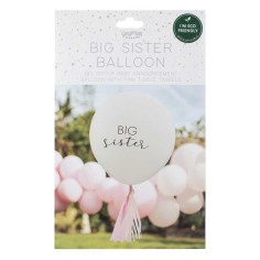Big Sister Ballon mit rosaroten Quasten
