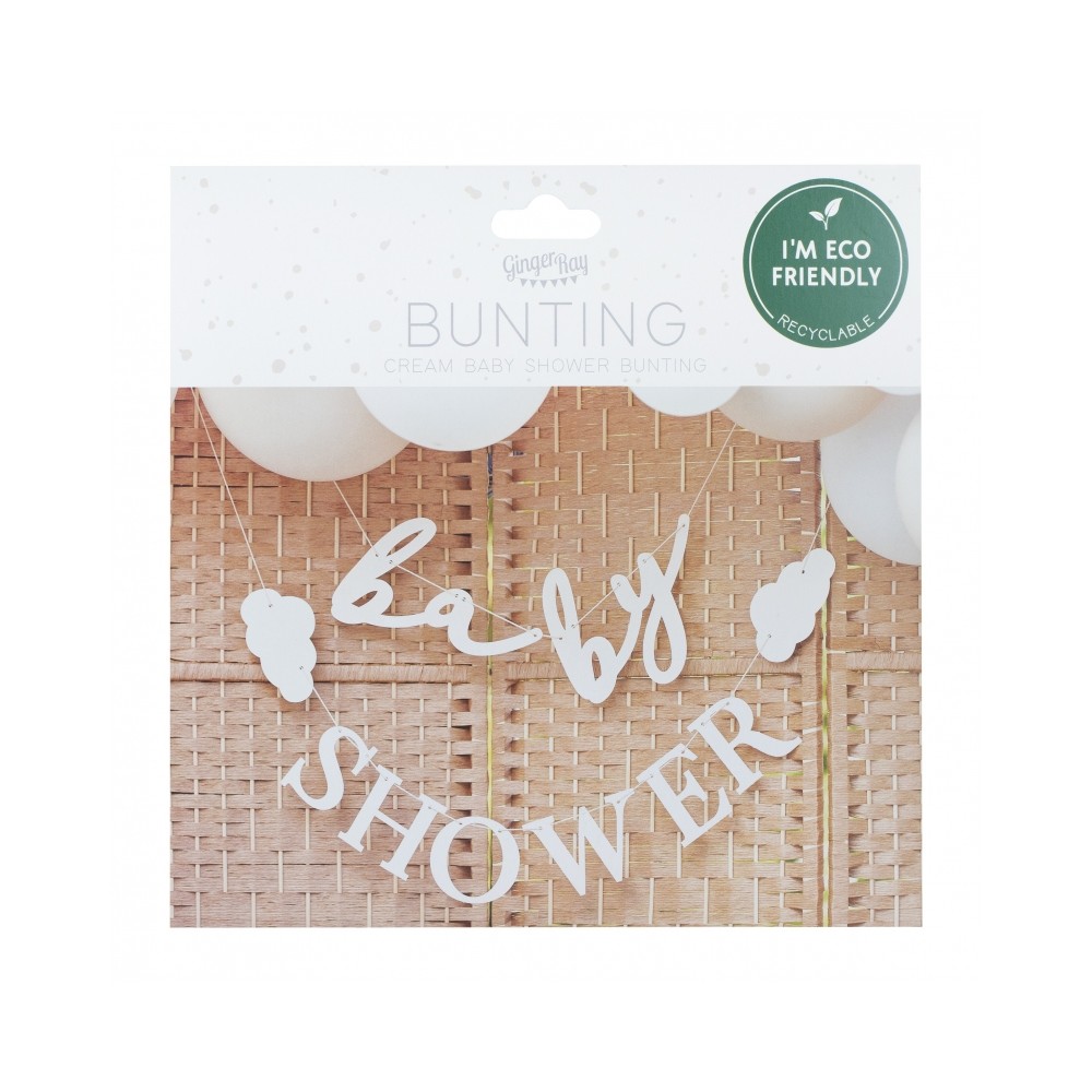 Clouds Baby Shower Wimpelkette