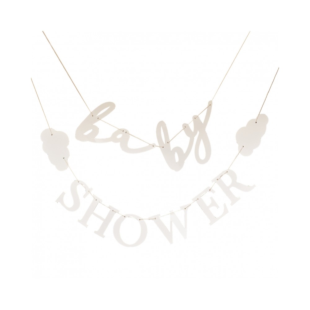 Clouds Baby Shower Wimpelkette