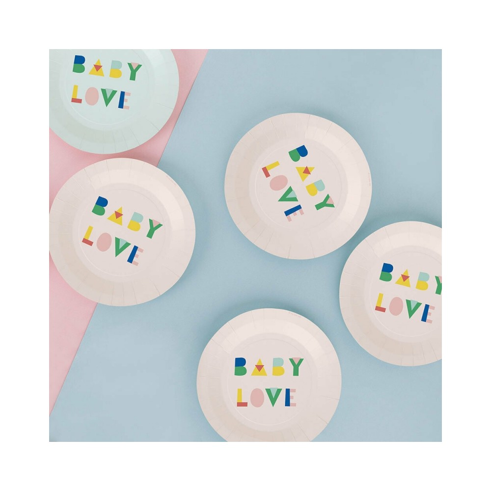 My Little Day Kartonteller, Nude Baby Shower, 8 Stk.