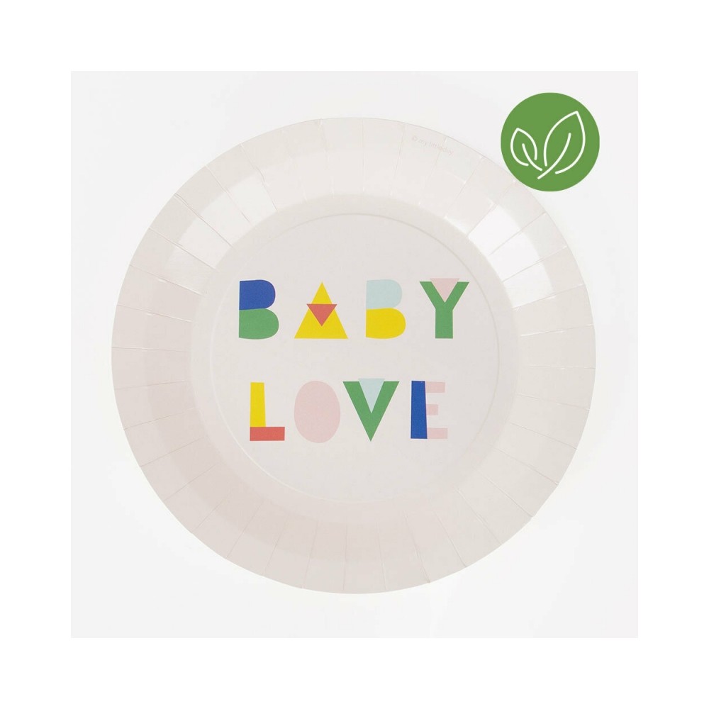 My Little Day Kartonteller, Nude Baby Shower, 8 Stk.