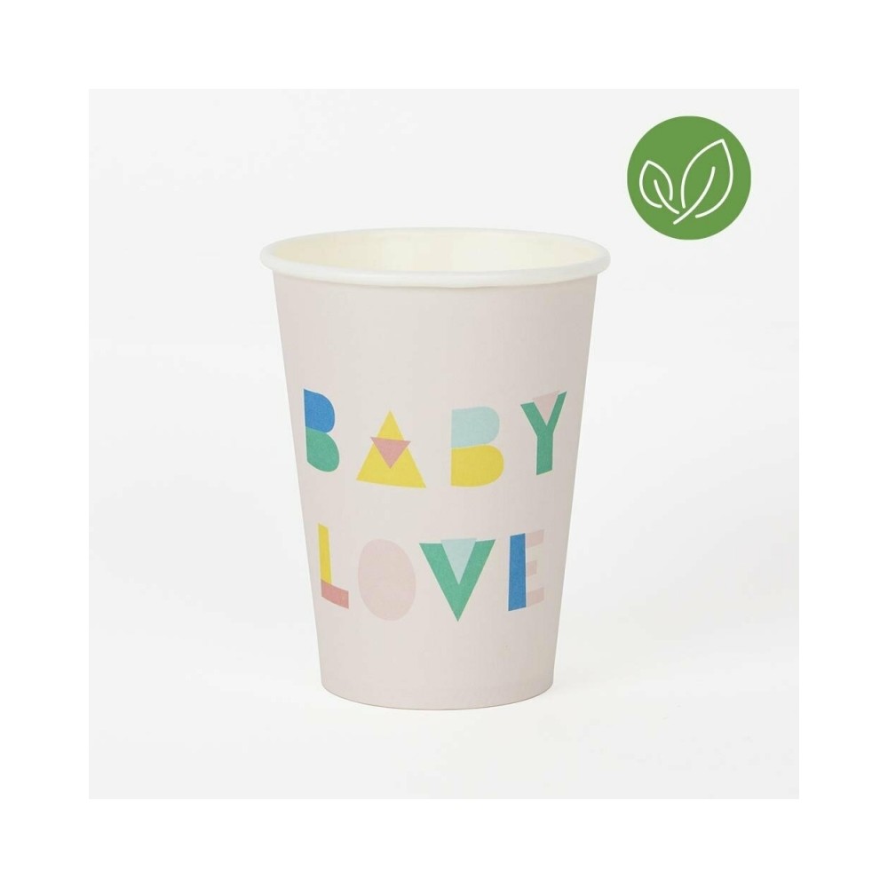 My Little Day Kartonbecher, Nude Baby Shower, 8-er Pack