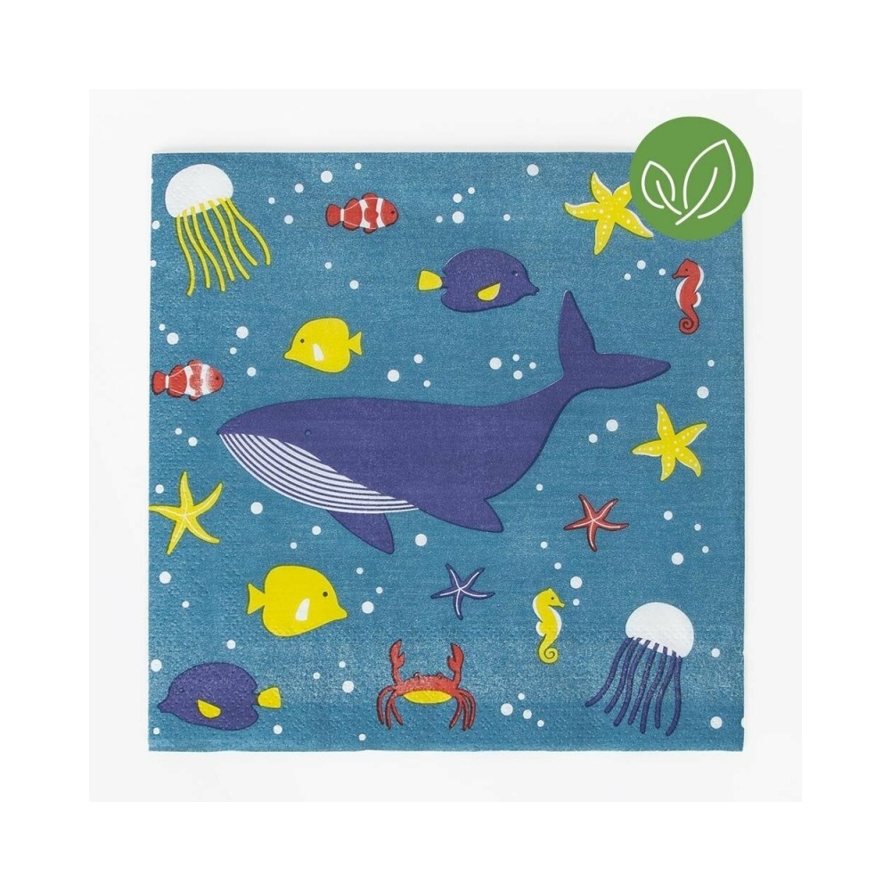 My Little Day Papierservietten, Ozean - 20 Stk.