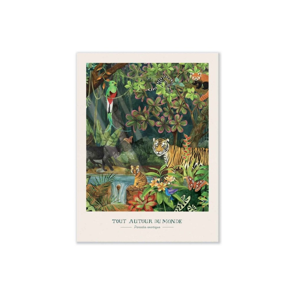 Moulin Roty Poster 30 x 40 cm, Paradies