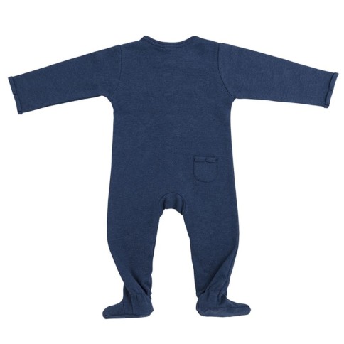 Babys only Strampler mit Füssen, Melange Jeans