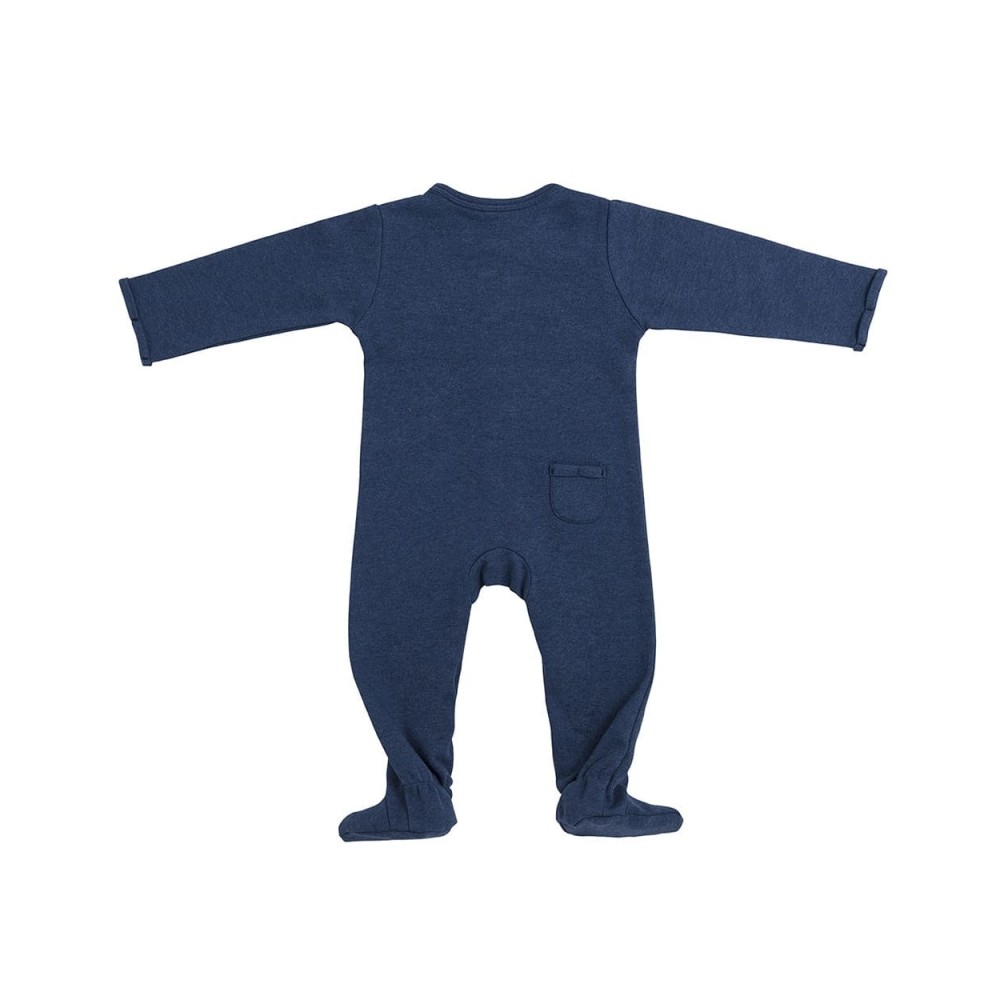 Babys only Strampler mit Füssen, Melange Jeans