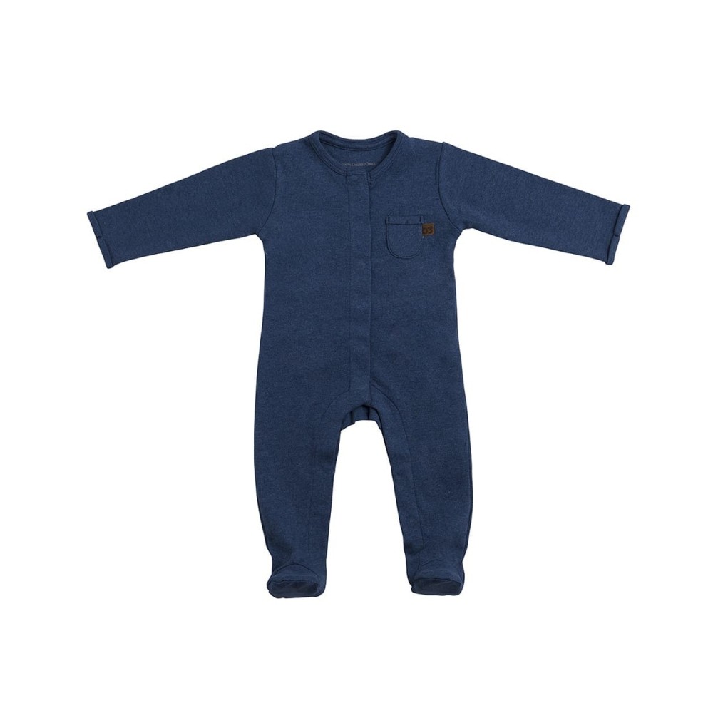 Babys only Strampler mit Füssen, Melange Jeans