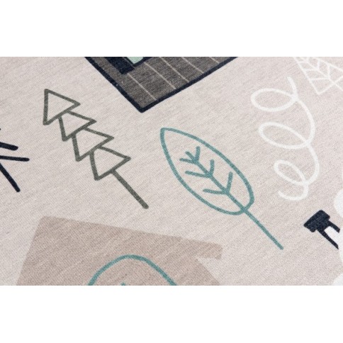 Teppich Häuser natur/multi