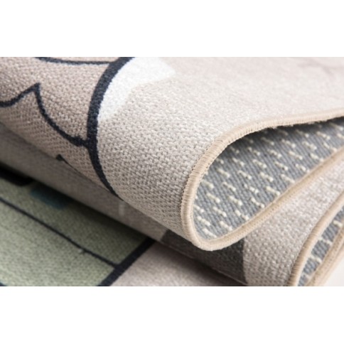 Teppich Häuser natur/multi