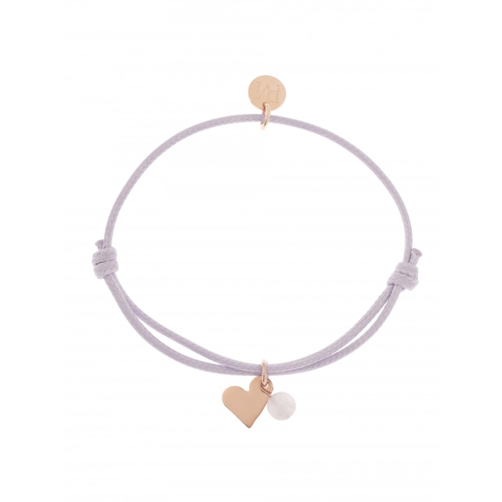 Armband Mea, Violet/ Rosenquarz