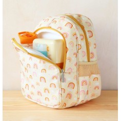 Rucksack mit Isolierfach, Regenbogen