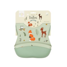 Silikon Esslätzchen 2er Pack, Waldfreunde