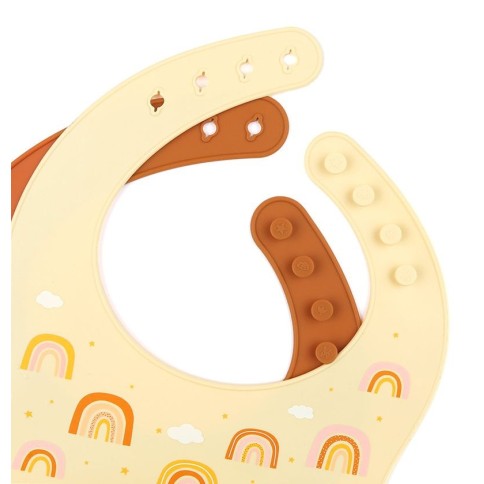 Silikon Esslätzchen 2er Pack, Regenbogen