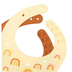 Silikon Esslätzchen 2er Pack, Regenbogen