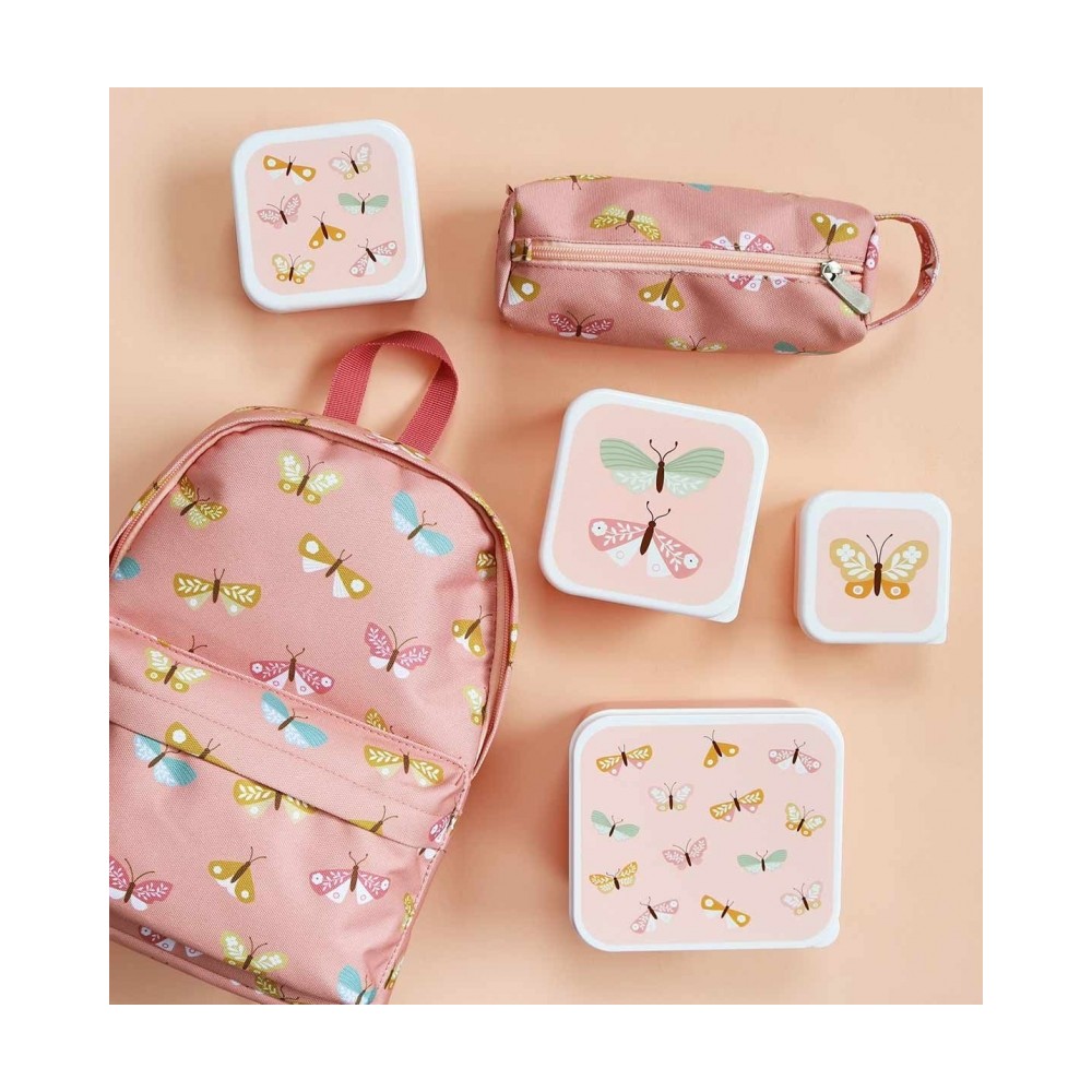 Lunchbox, 4er Set, Schmetterlinge
