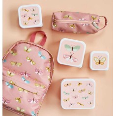 Lunchbox, 4er Set, Schmetterlinge