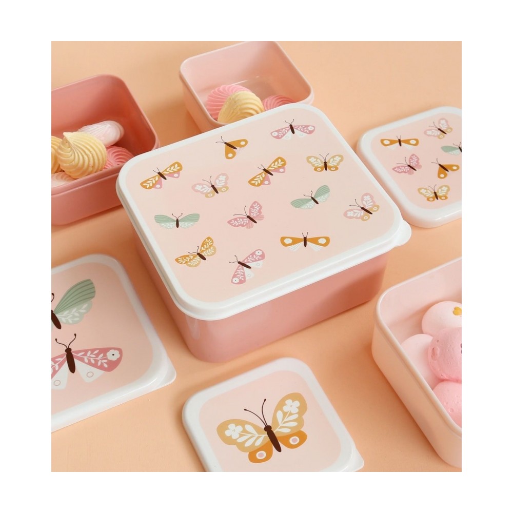 Lunchbox, 4er Set, Schmetterlinge