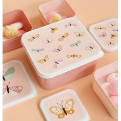 Lunchbox, 4er Set, Schmetterlinge