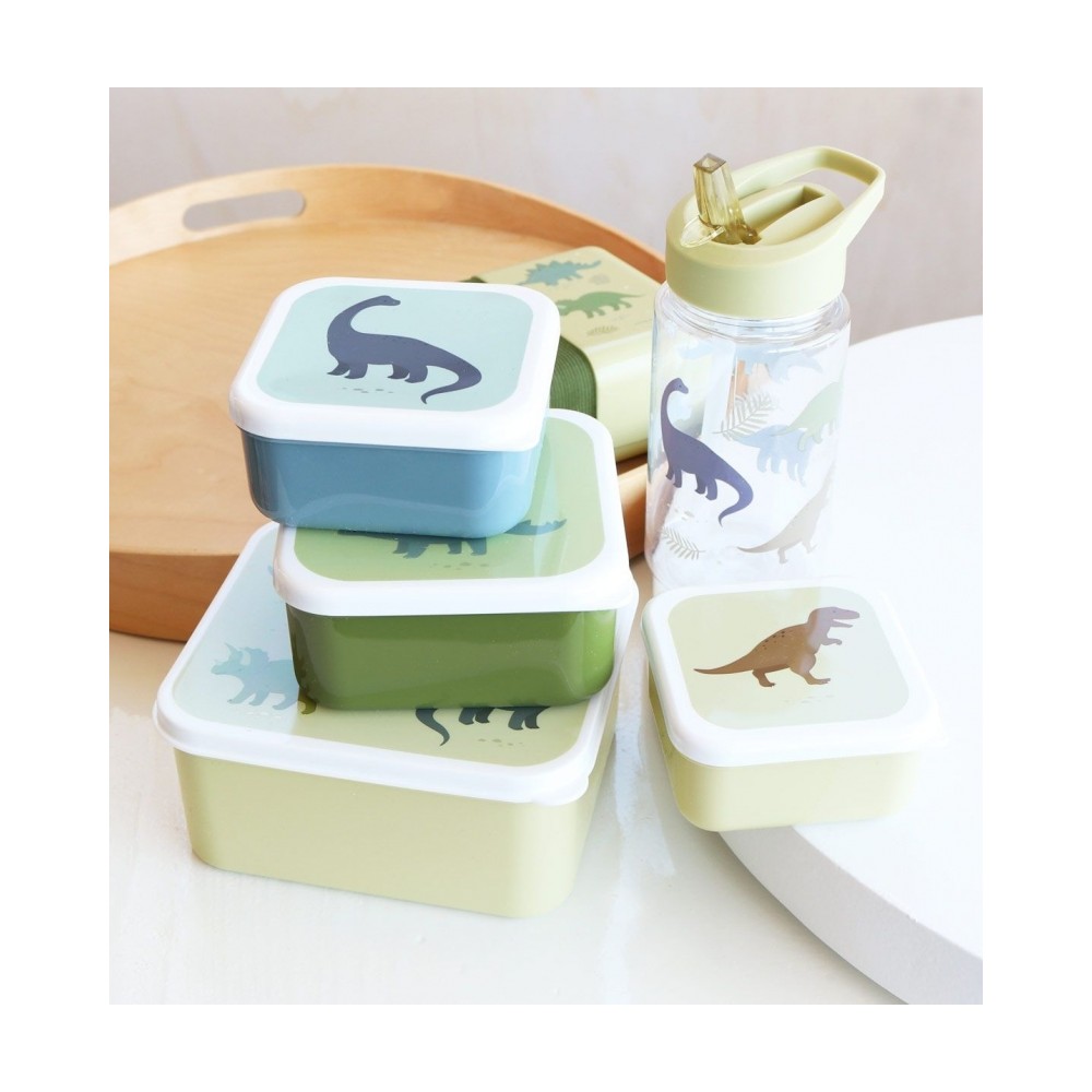 Lunchbox, 4er Set, Dinosaurier