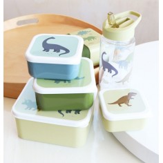 Lunchbox, 4er Set, Dinosaurier