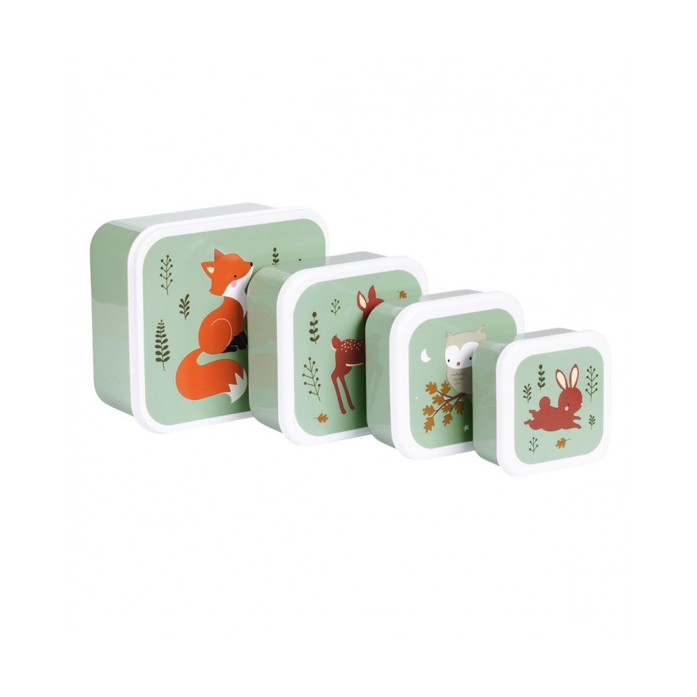Lunchbox, 4er Set, Waldfreunde