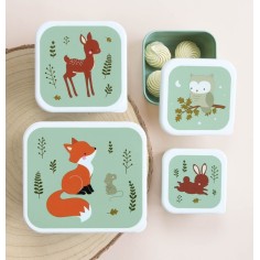 Lunchbox, 4er Set, Waldfreunde