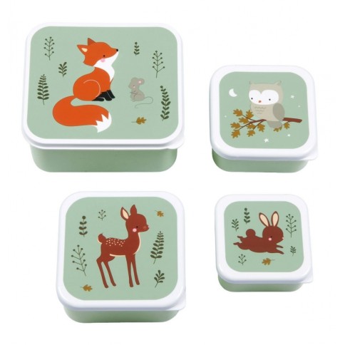 Lunchbox, 4er Set, Waldfreunde