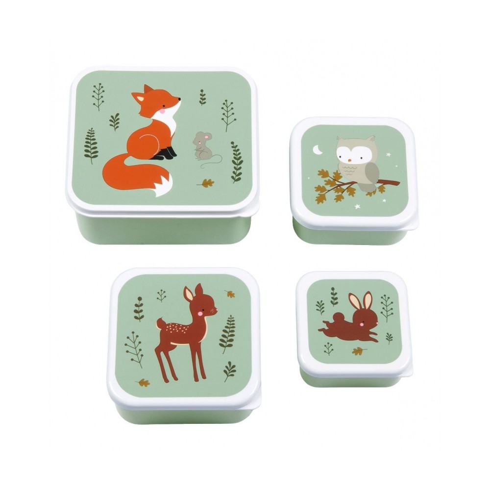 Lunchbox, 4er Set, Waldfreunde