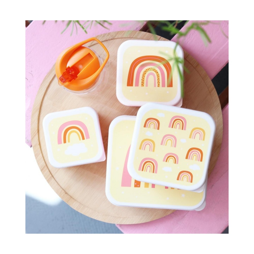 Lunchbox, 4er Set, Regenbogen