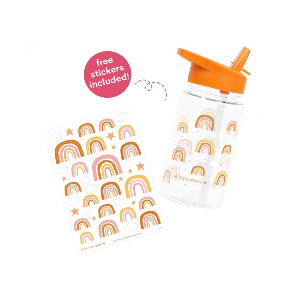 Strohhalm-Flasche, Regenbogen