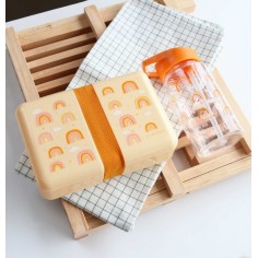 Strohhalm-Flasche, Regenbogen