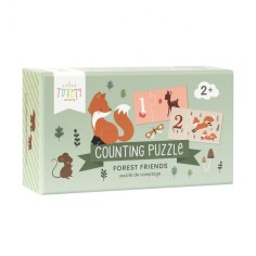 Puzzle - Lerne zählen 1-10, Waldfreunde