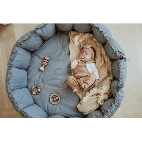 coco Spielmatte & Babynest, Staubblau