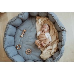 coco Spielmatte & Babynest, Staubblau