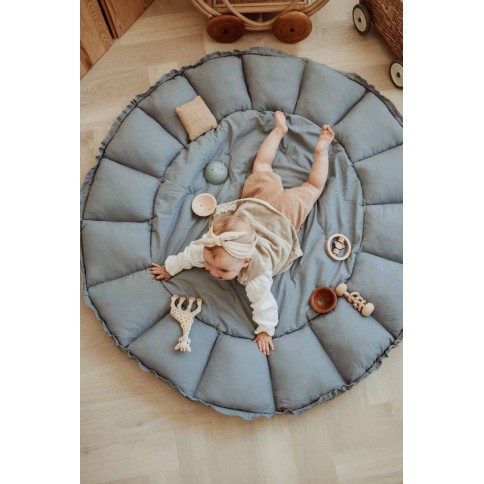 coco Spielmatte & Babynest, Staubblau