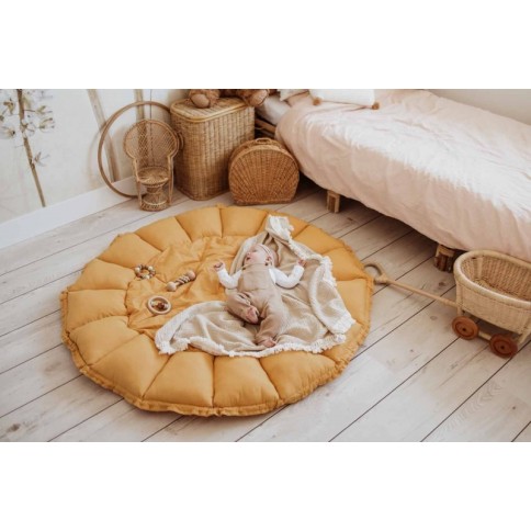 tapis de jeu de coco et babynest, moutarde