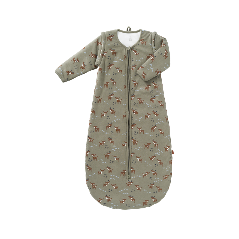 Fresk Schlafsack mit Ärmel, Reh Olive - 60 cm