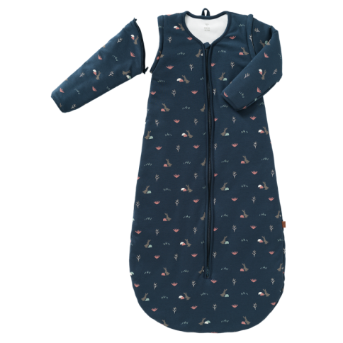 Fresk Schlafsack mit Ärmel, Kaninchen Indigo - 60 cm