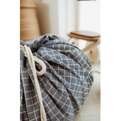 Spielzeugtasche, Grid Blue