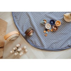 Spielzeugtasche, Grid Blue