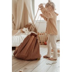 Spielzeugtasche, Grid Brown