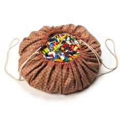 Spielzeugtasche, Grid Brown